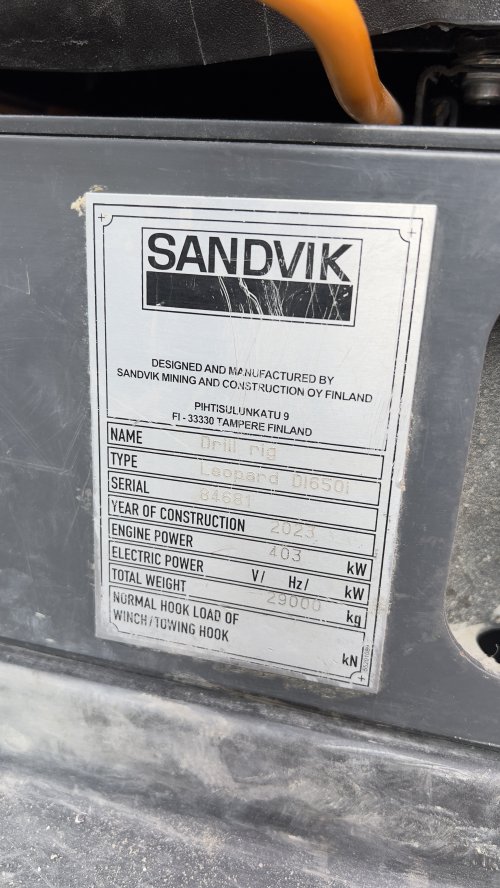 2023 Sandvik DI650i S5